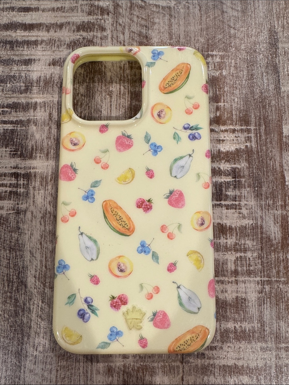 Velvet Caviar Curie Fruity Print iPhone 15 Pro Max Case
